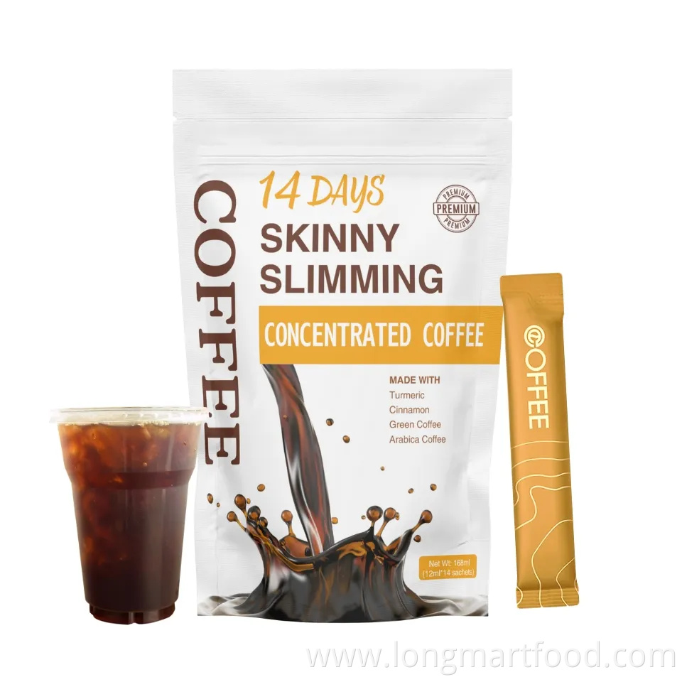 OEM/ODM Detox Slimming Appetite Suppressant Weight Loss Coffee